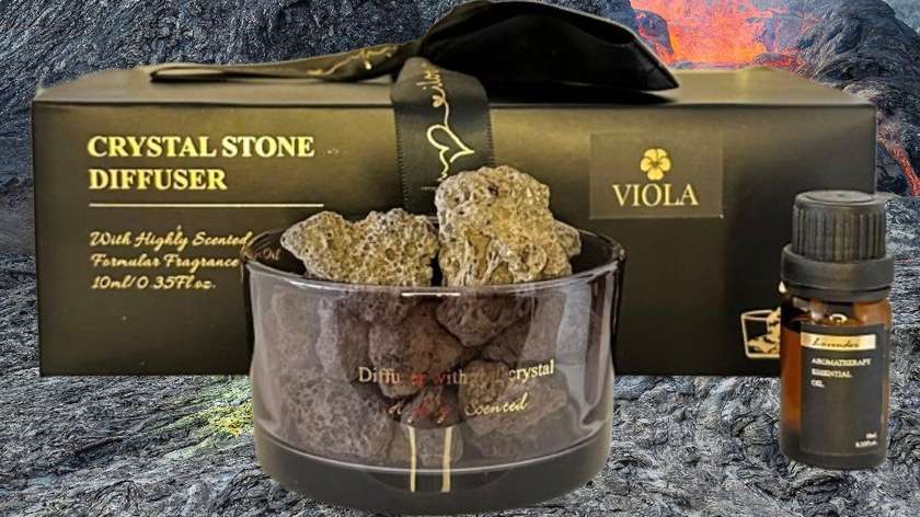 Viola Luxury Natural Volcanic Lava Stones Lavender 10Ml