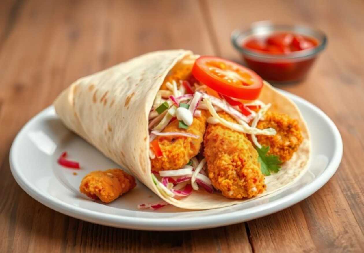 56. Chicken Goujon Wrap