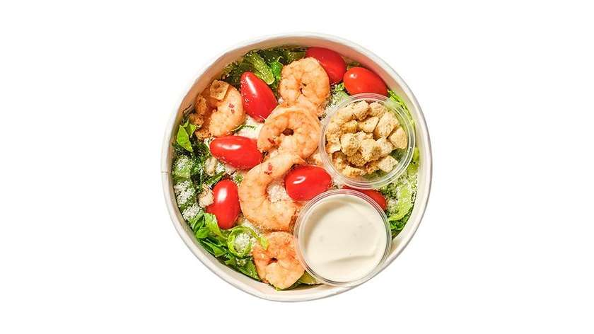 Caesar Salad with Shrimp