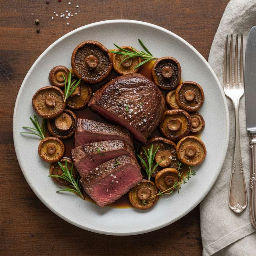Beef Tenderloin with Porcini Mushrooms