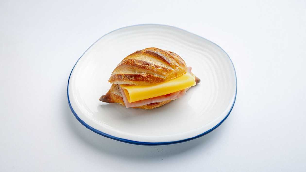 Mini ham and cheese sandwich