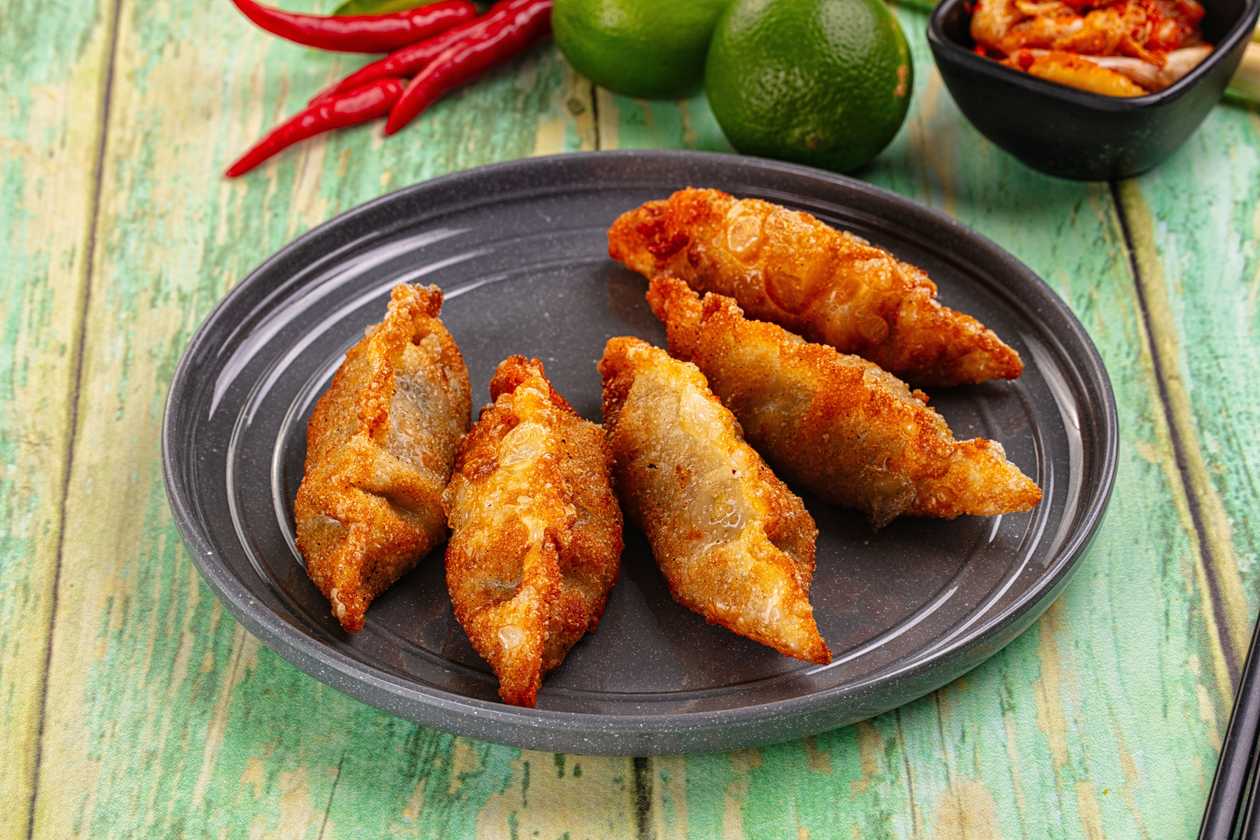 21. Fried chicken gyoza sachets