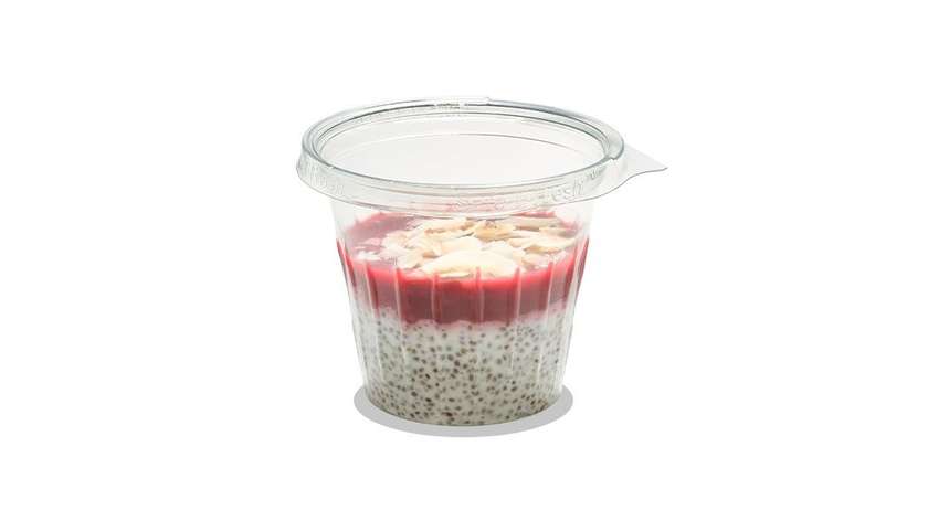 Chia with Raspberry and Coconut