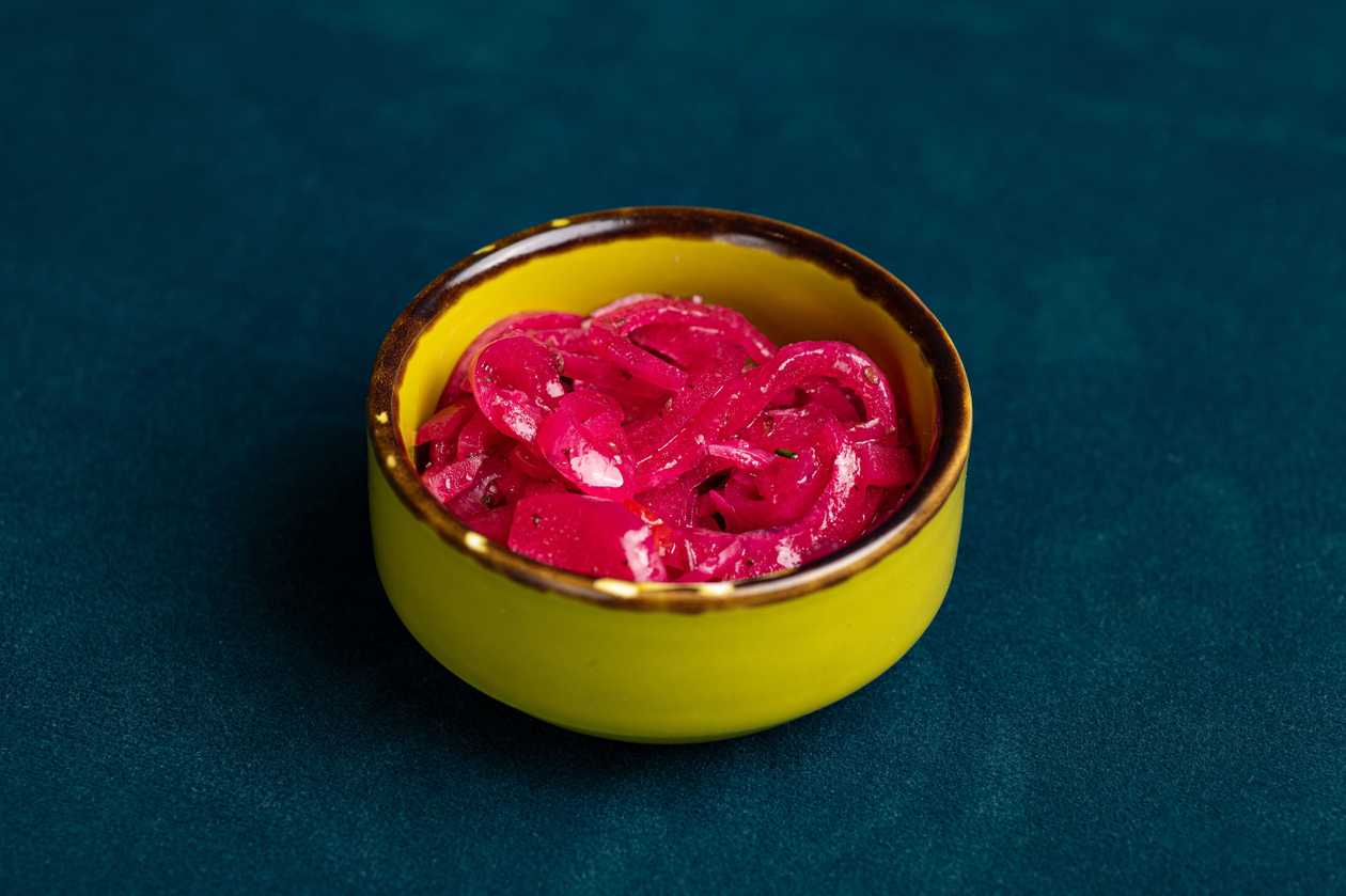 Pickled red onions