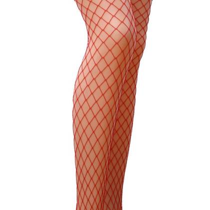 Cabaret Net Pantyhose Full Mini Red, M/L, TI019