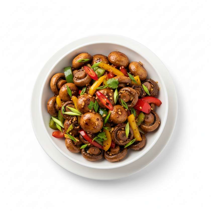 Chilly Garlic Mushrooms