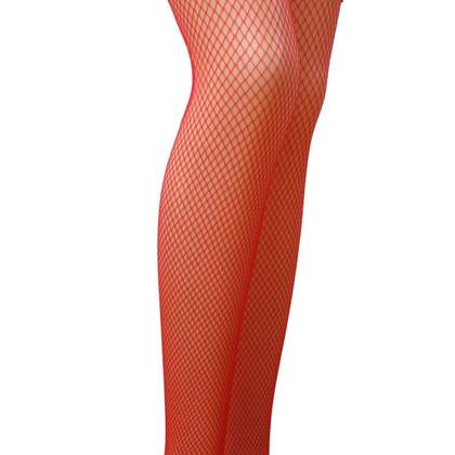 Cabaret Stockings Full Large Red, M/L, TI020