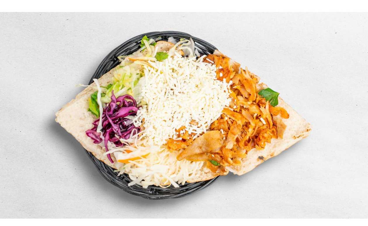 Döner kebab with cheese