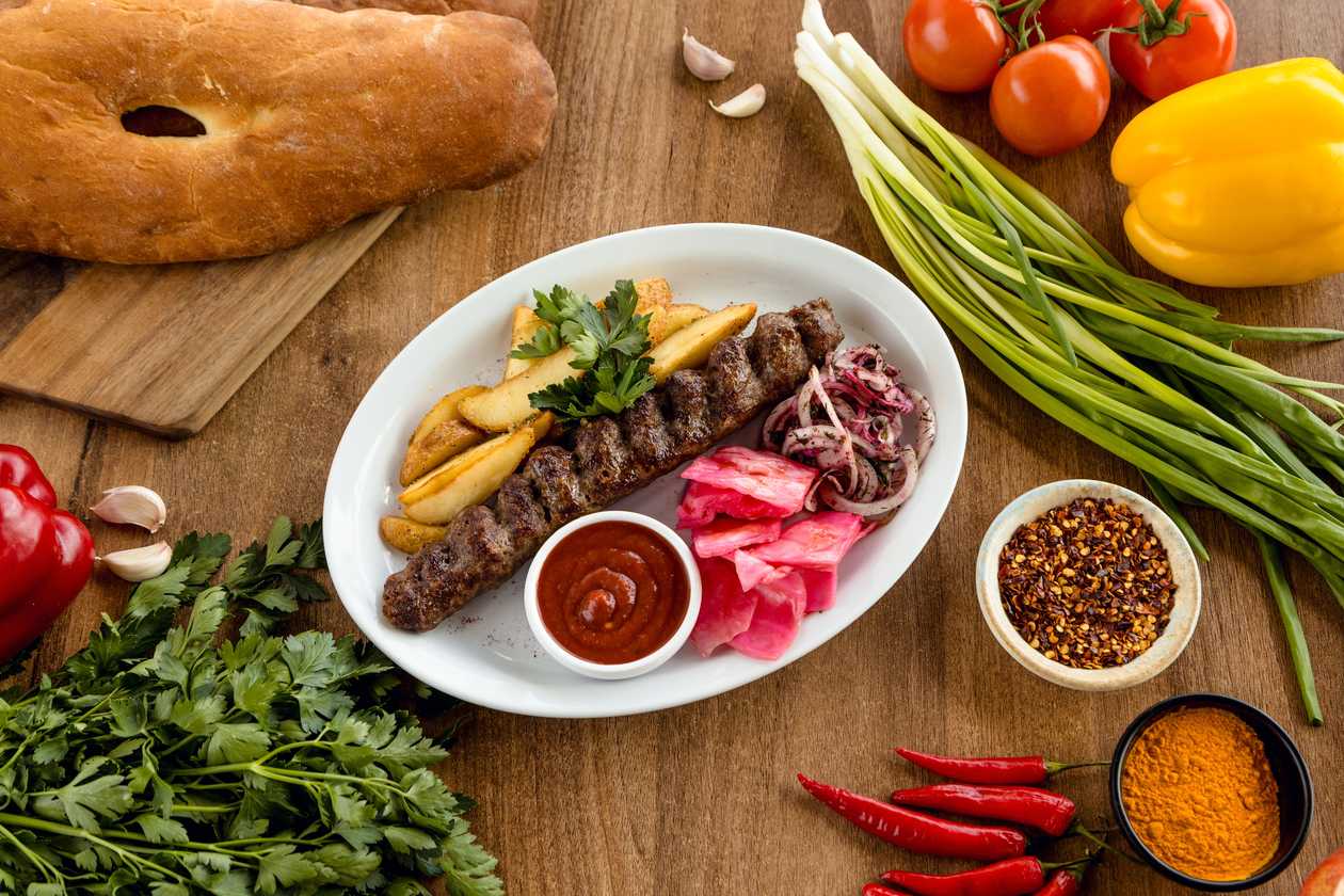 Beef lula kebab
