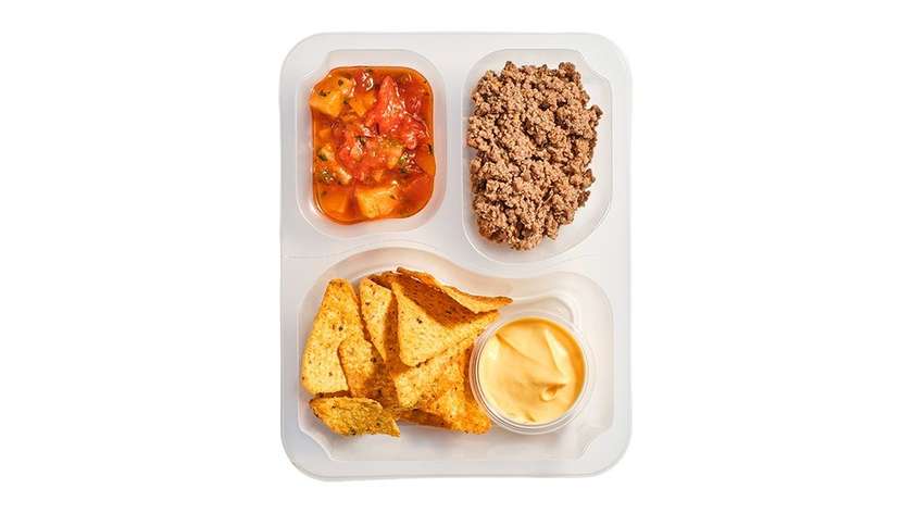 Nachos with Beef and Pineapple Salsa