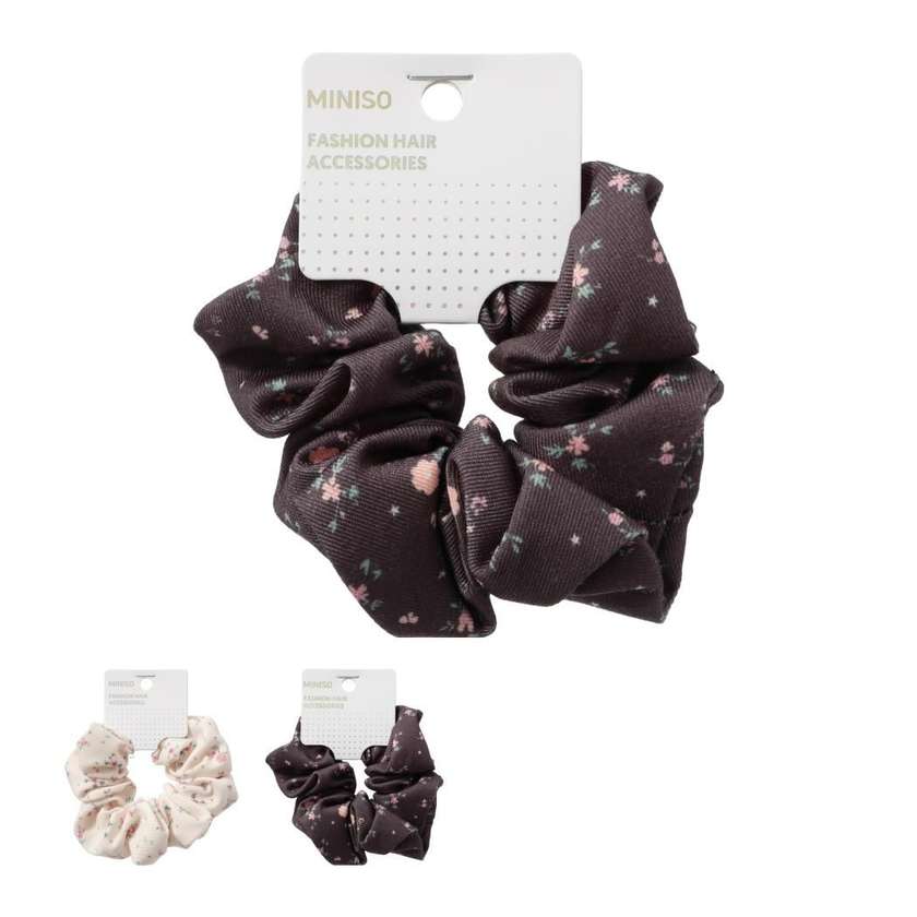 Fashion Series Floral Butterfly Hair Scrunchie with Bow (1 pc)