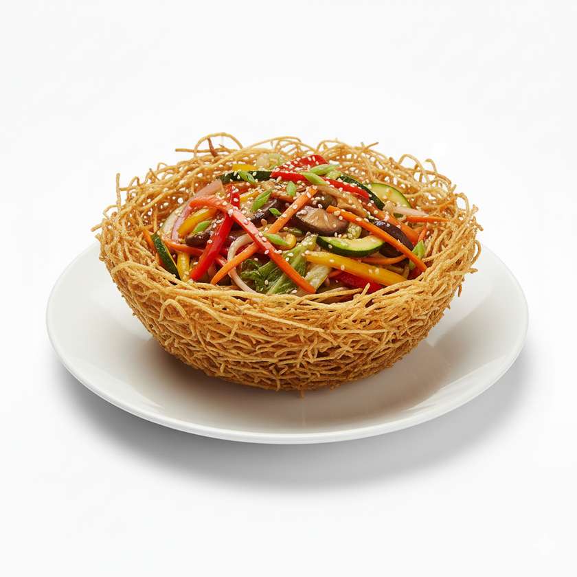 Crunchy Shredderd Vegetables in Phoenix Nest