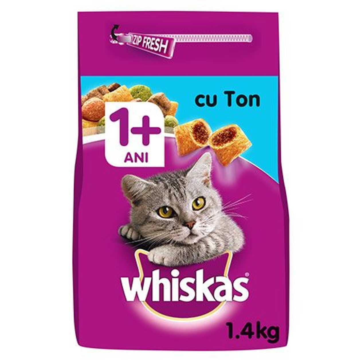 WHISKAS HRANA USCATA PISICI TON 1.4KG
