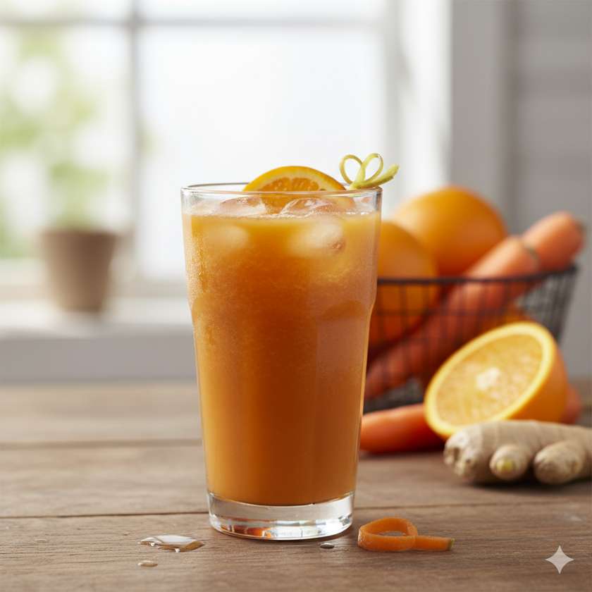 Orange, carrot, and ginger
