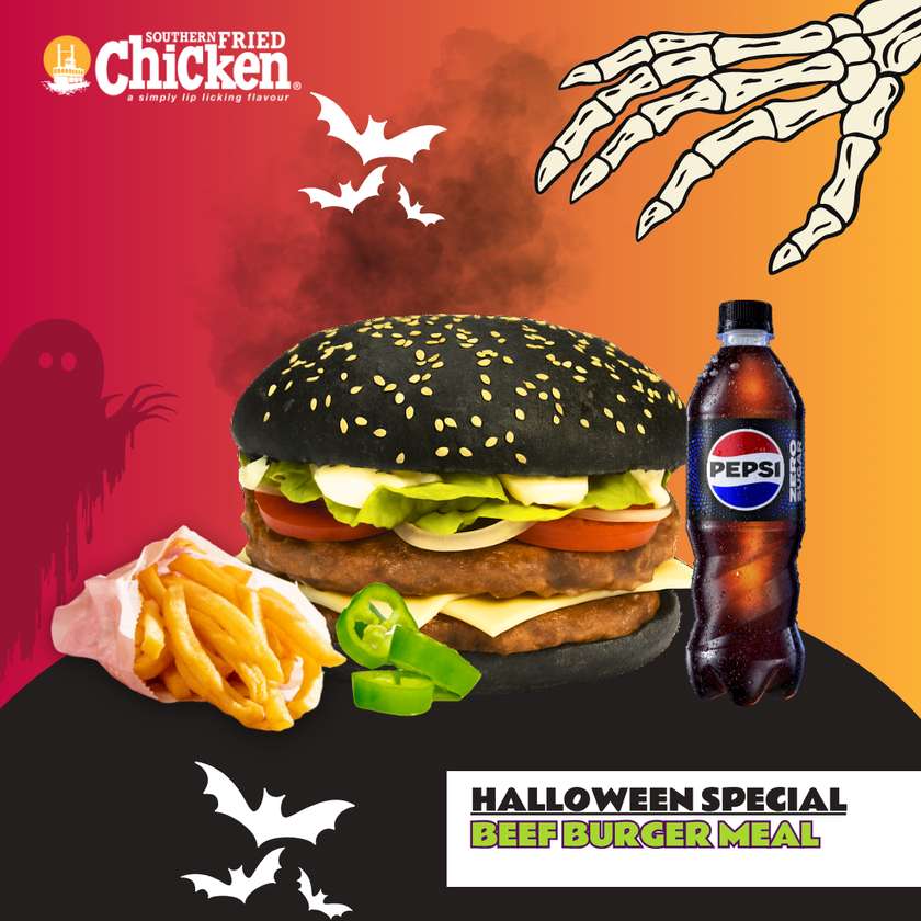 Halloween Burger Meal