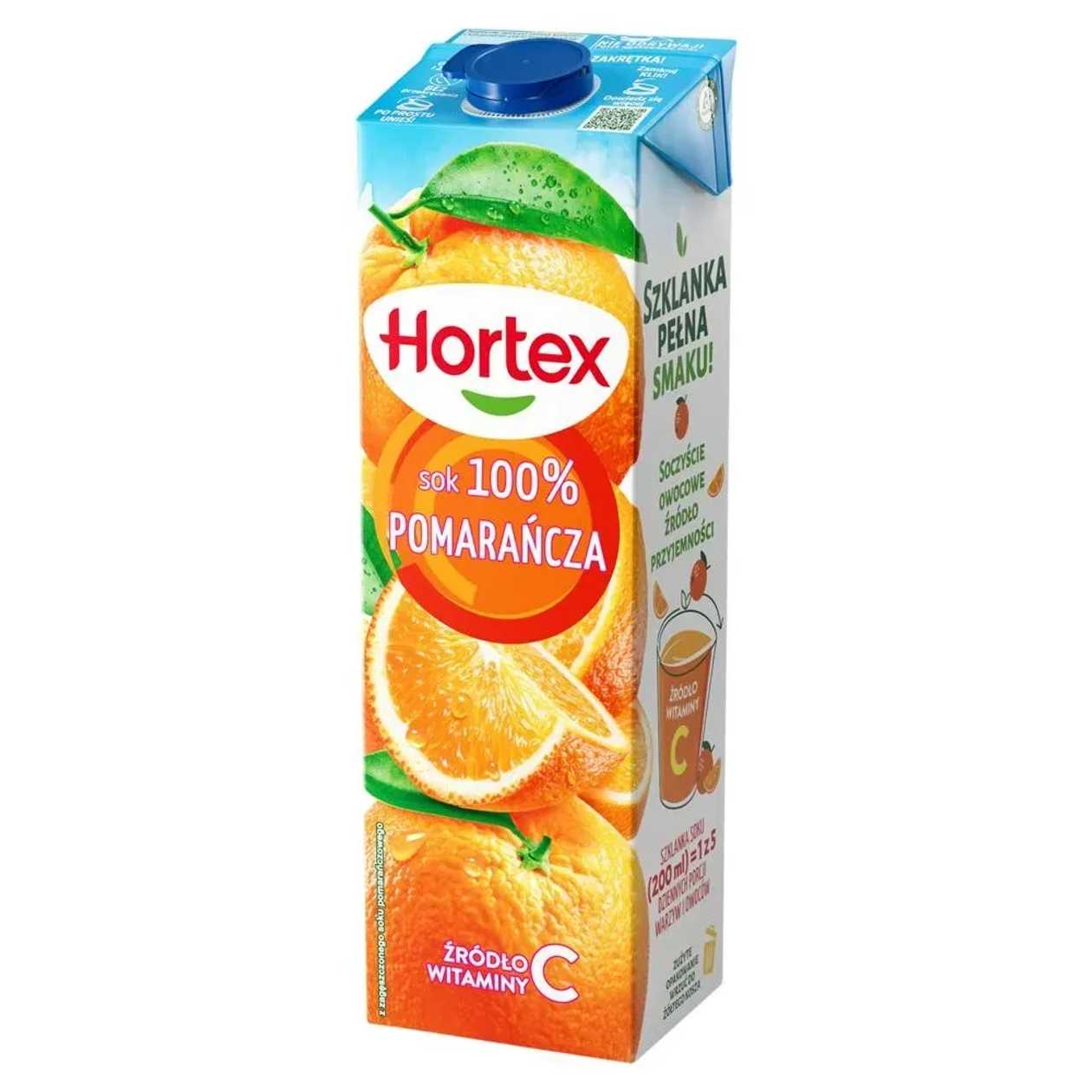Hortex Sok 100 % pomarańcza 1 l