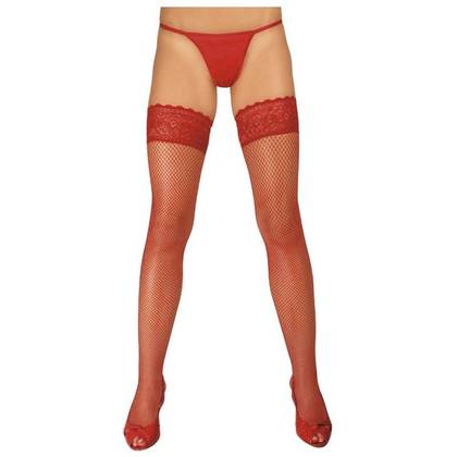 Hold-up Fishnet Stockings, Size L/XL, 6377