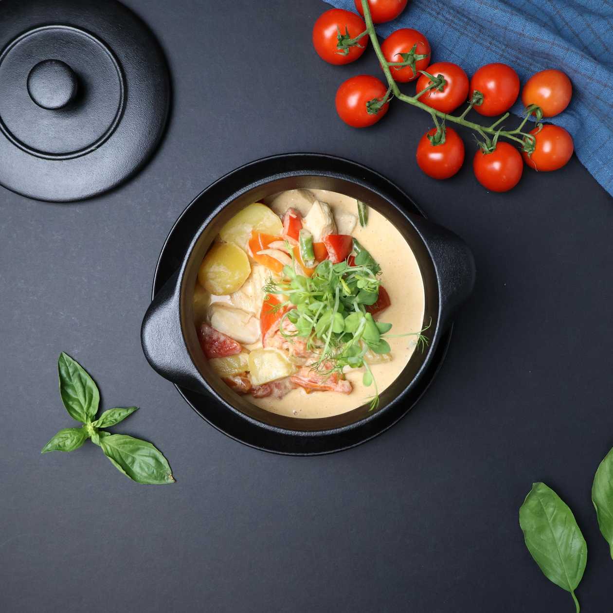 Chicken fillets and vegetable stew