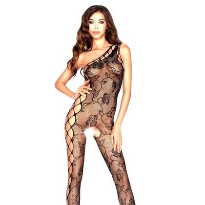 Fishnet Catsuit BS036 Black, One Size