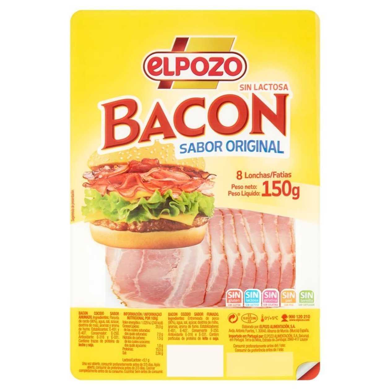 Elpozo Bacon slices 150 g