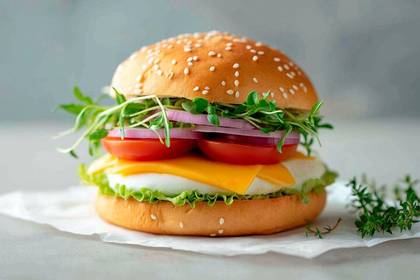 Vegetarian Cheese Burger