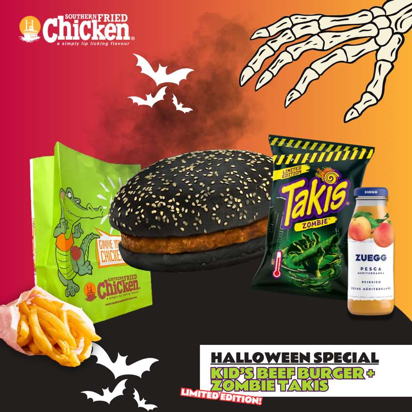 Halloween Kids Burger Meal