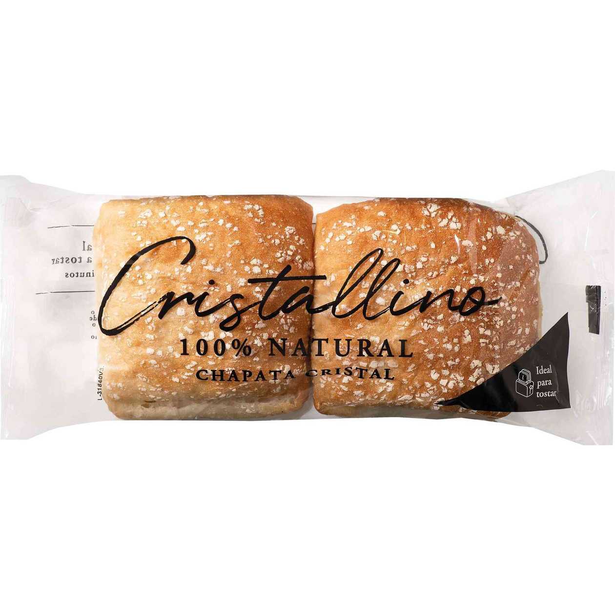 Chapata Cristallino 100% Natural 2 un