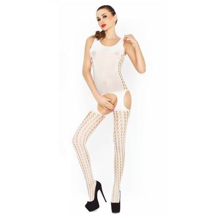 Bodystocking BS029 White, One Size