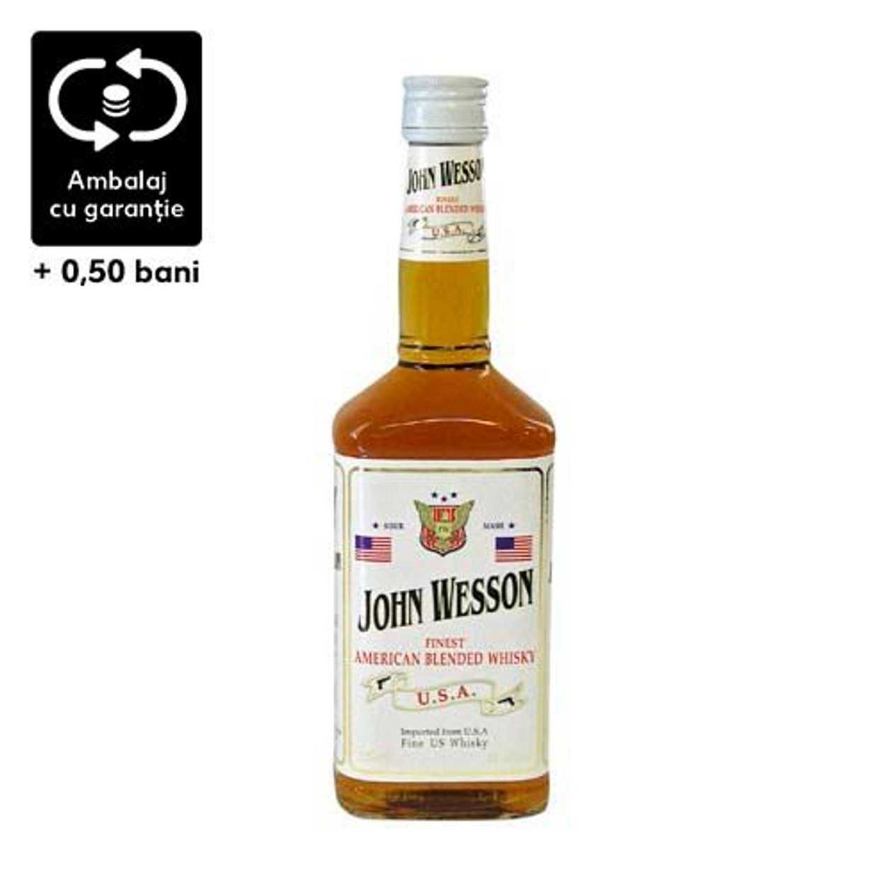 JOHN WESSON WHISKY AMERICAN 40% 0.7L SGR