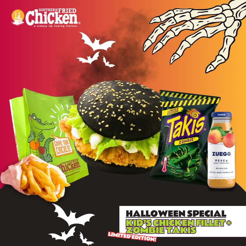 Halloween Kids Chicken Fillet Meal