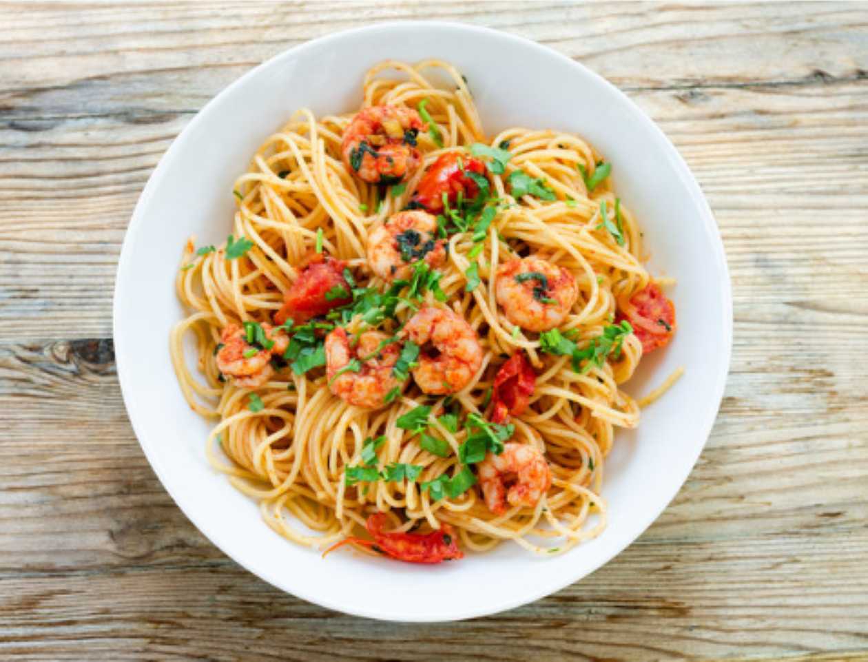 Spaghetti with Shrimp