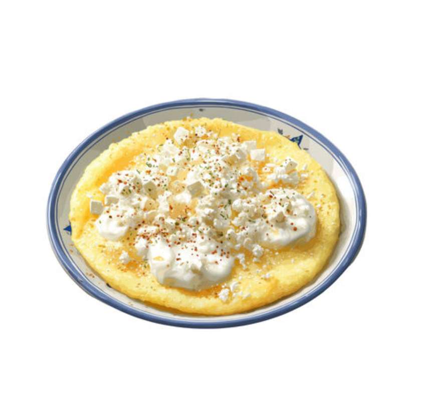 Polenta with Cheese and Sour Cream