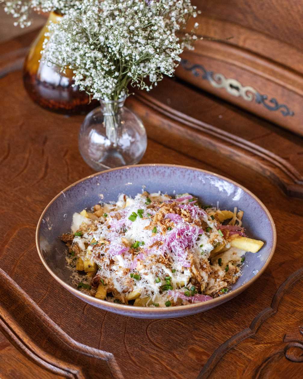 Loaded Fries with Chicken Kebab