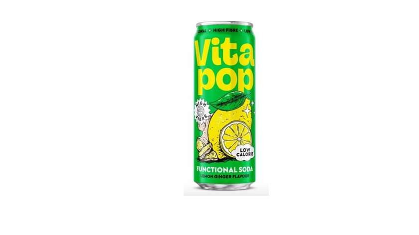 Sparkling Drink VITA POP (LEMON GINGER), 330ml