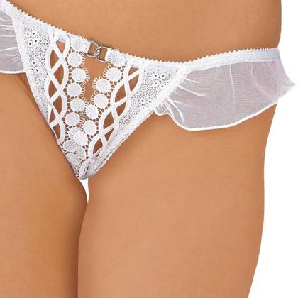 Women's String Thong with Open Crotch 6321, Size M/L
