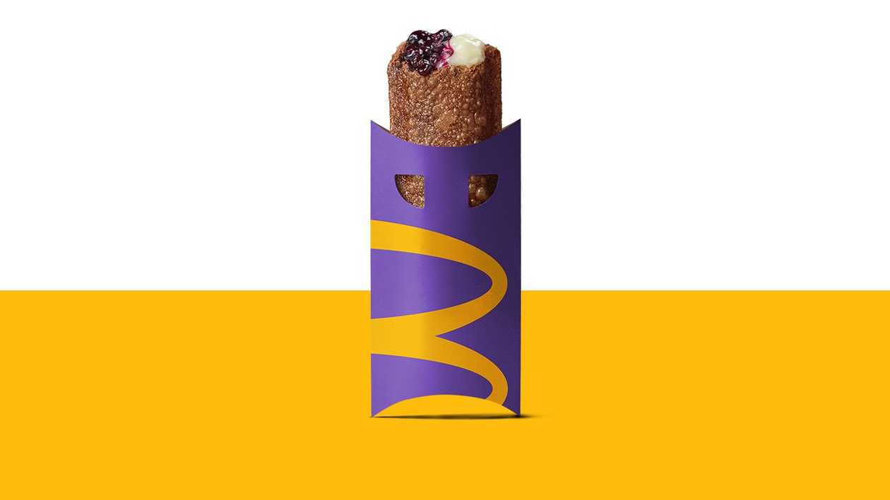 Taštička s borůvkovo-krémovou náplní