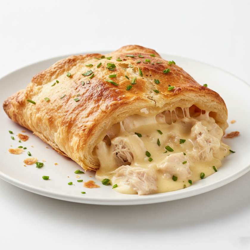 Chicken Pastry with Creamy Cheese