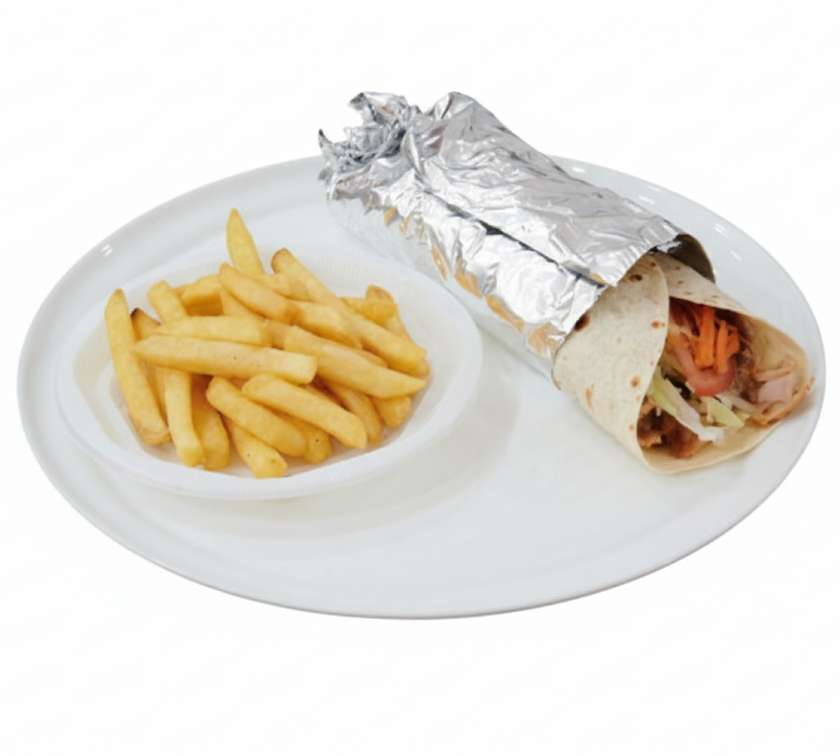 Burrito de Pui cu Cartofi Prăjiți