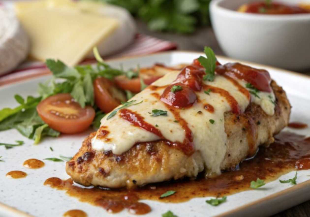 Piept de Pui cu Sos de Brânză