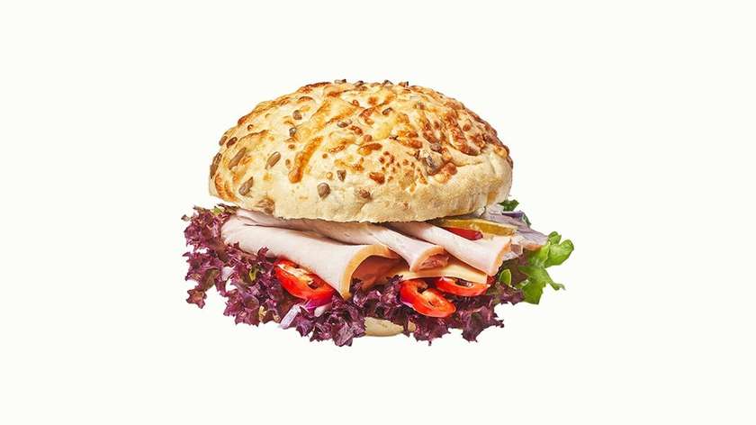 Podlasie Sandwich with Ham, Cheese and Pickled Cucumber