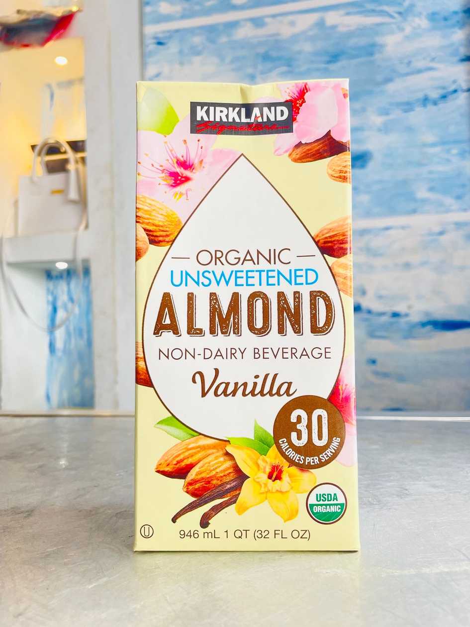 Kirkland Organic Almond Milk-Vanilla (unsweetened)