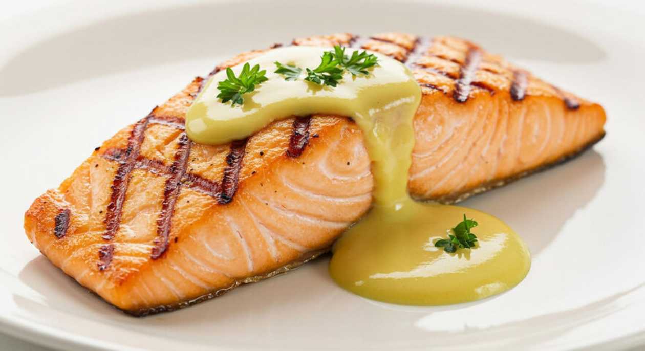 Medaglione di salmone alla plancha