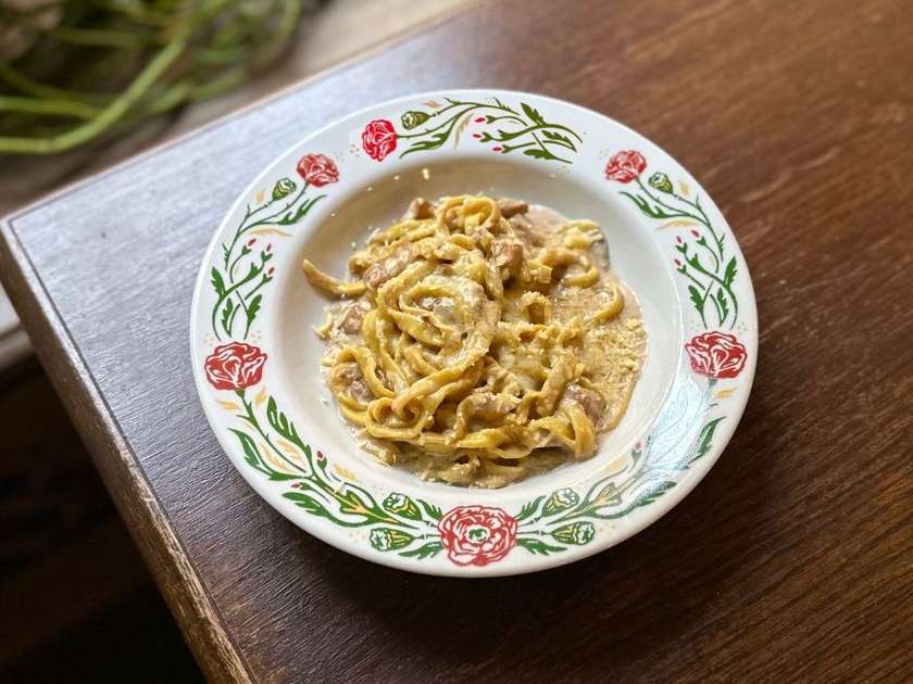 Tagliatelle with Carbonara Sauce