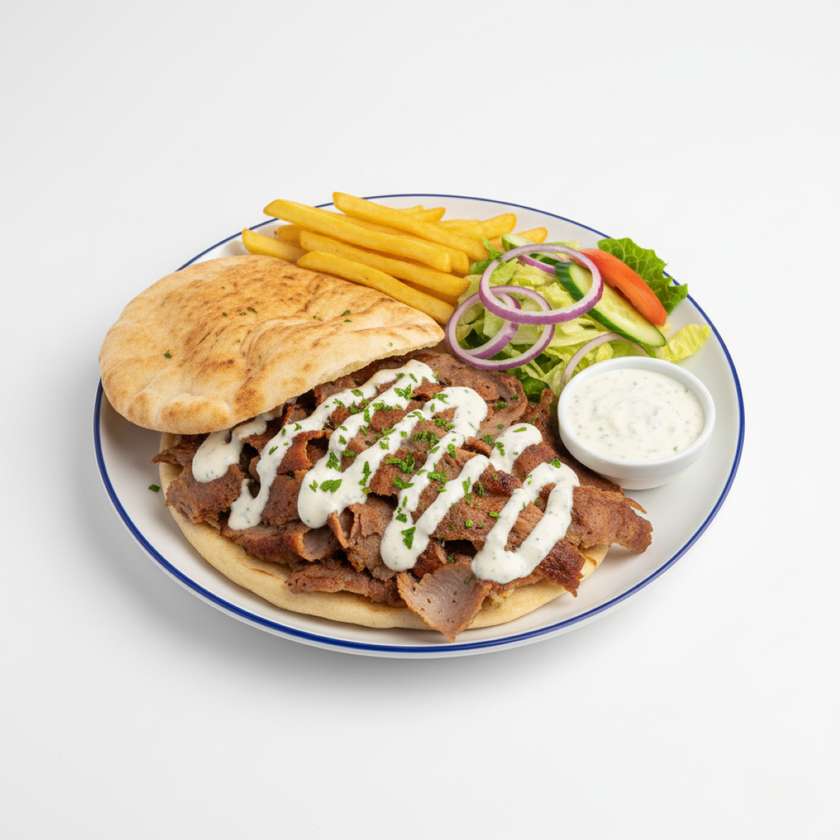 Kebab with Garlic Sauce