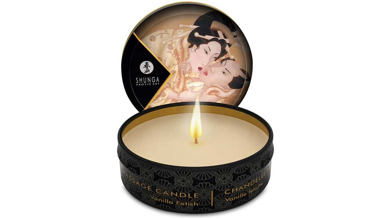 Shunga aromātiskā masāžas svece 30 ml (vaniļa)