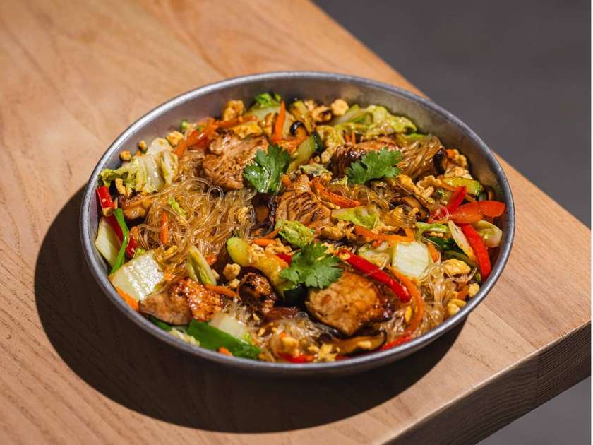 Glass noodles with turkey