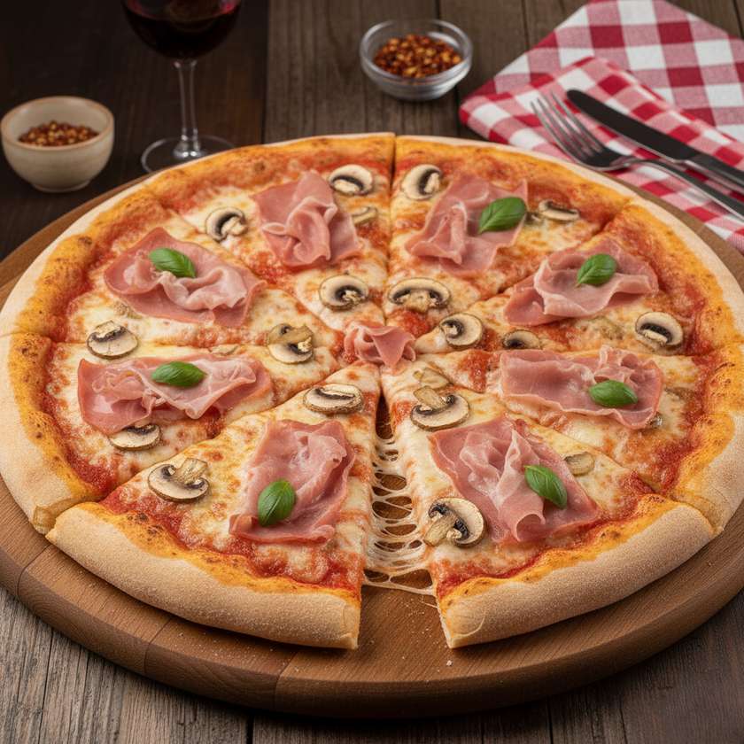 Pizza Prosciuto Funghi XL Ø 44x26cm