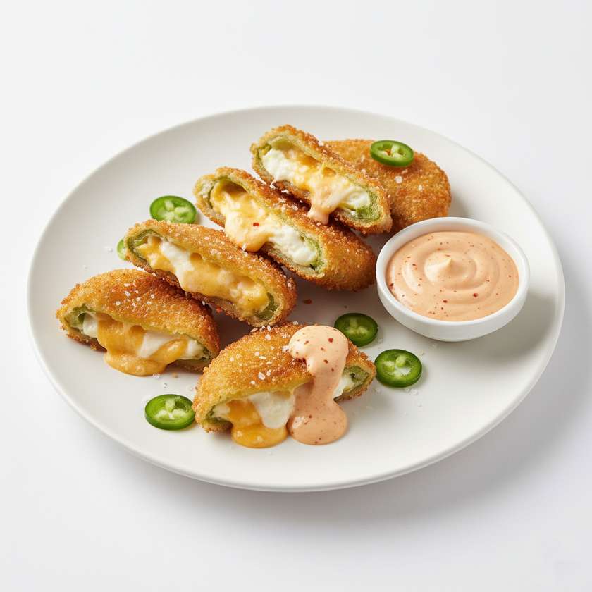 Crispy jalapenós with cheese (5 PCS)