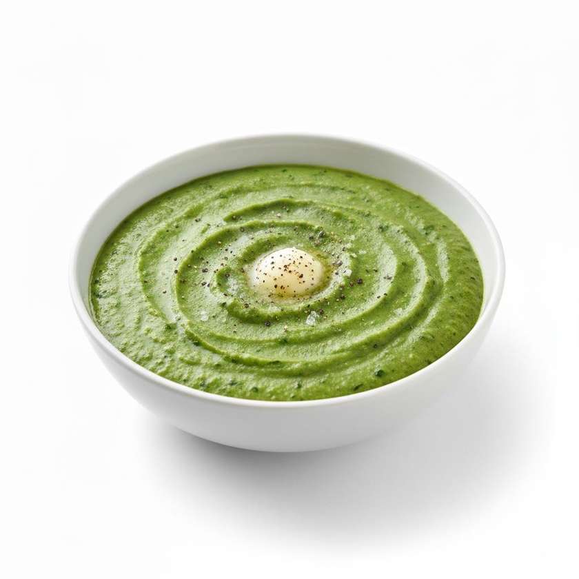 Spinach-potato puree