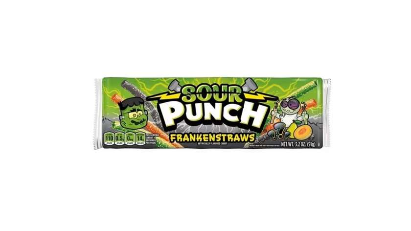 Chewing candies SOUR PUNCH FRANKEN STRAWS, 91g